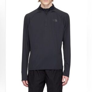 The North Face men’s essential 1/4 zip longsleeve layer black size medium